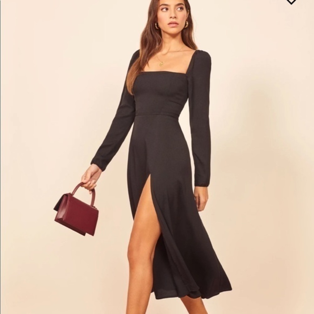Reformation Sigmund Dress - Black